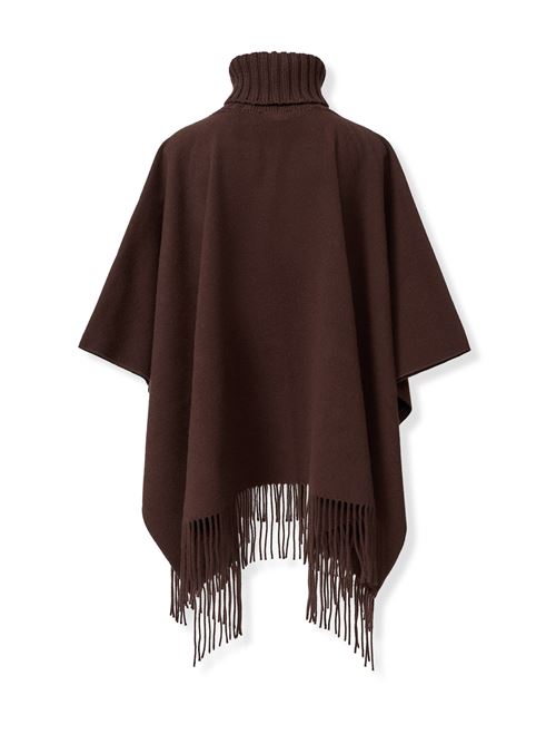CASHMERE BLEND PONCHO FABIANA FILIPPI | SAD215A8021269 EBANO